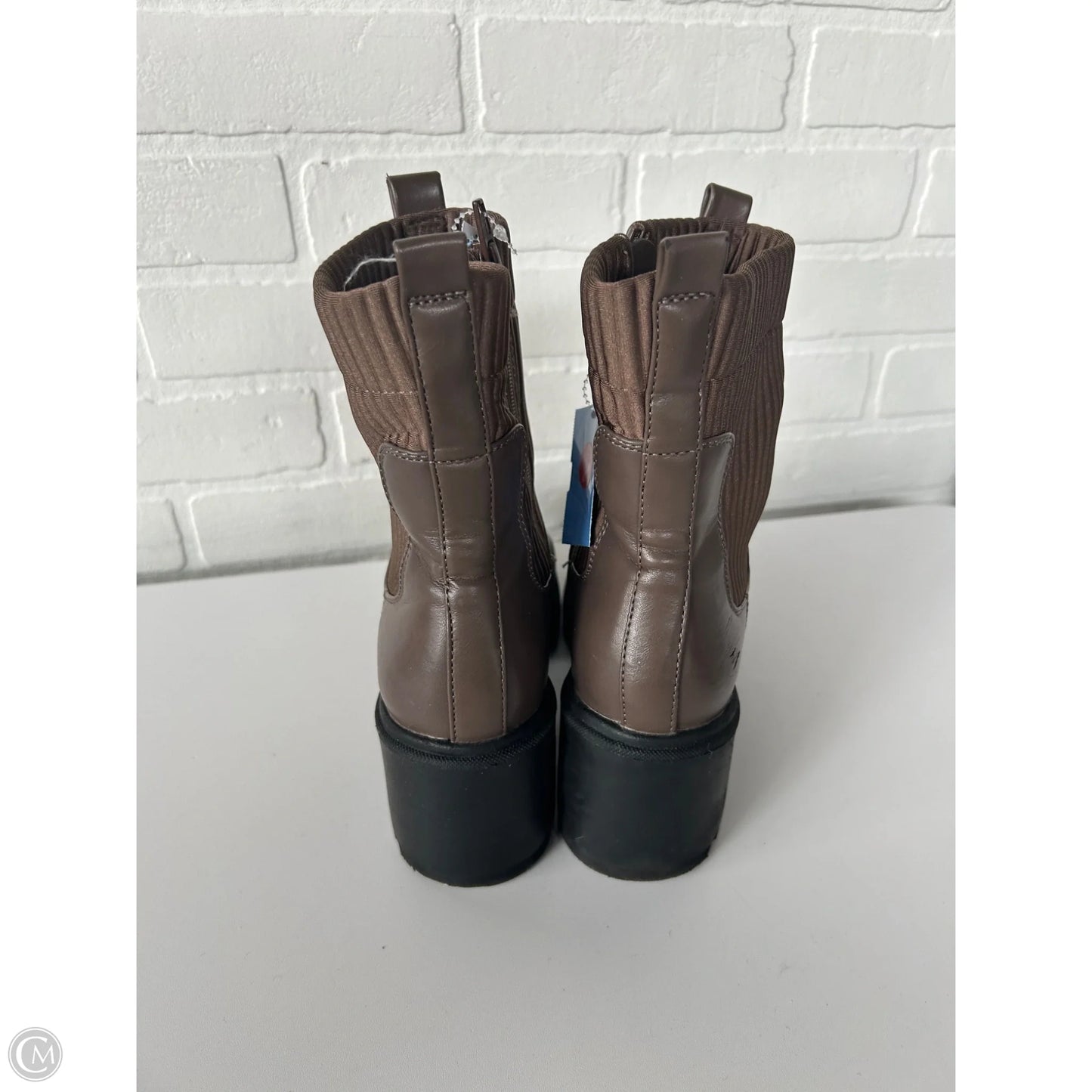 Boots Mid-calf Heels By A New Day In Brown, Size: 8.5