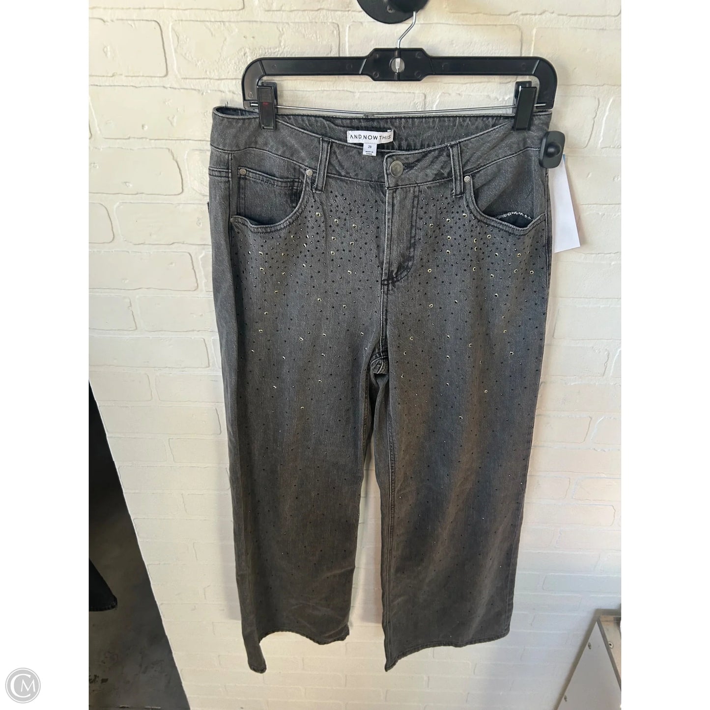 Jeans Wide Leg By And Now This In Grey Denim, Size: 8