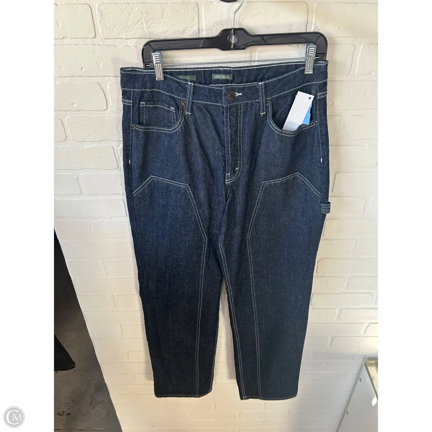 Jeans Straight By Wild Fable In Blue Denim, Size: 10