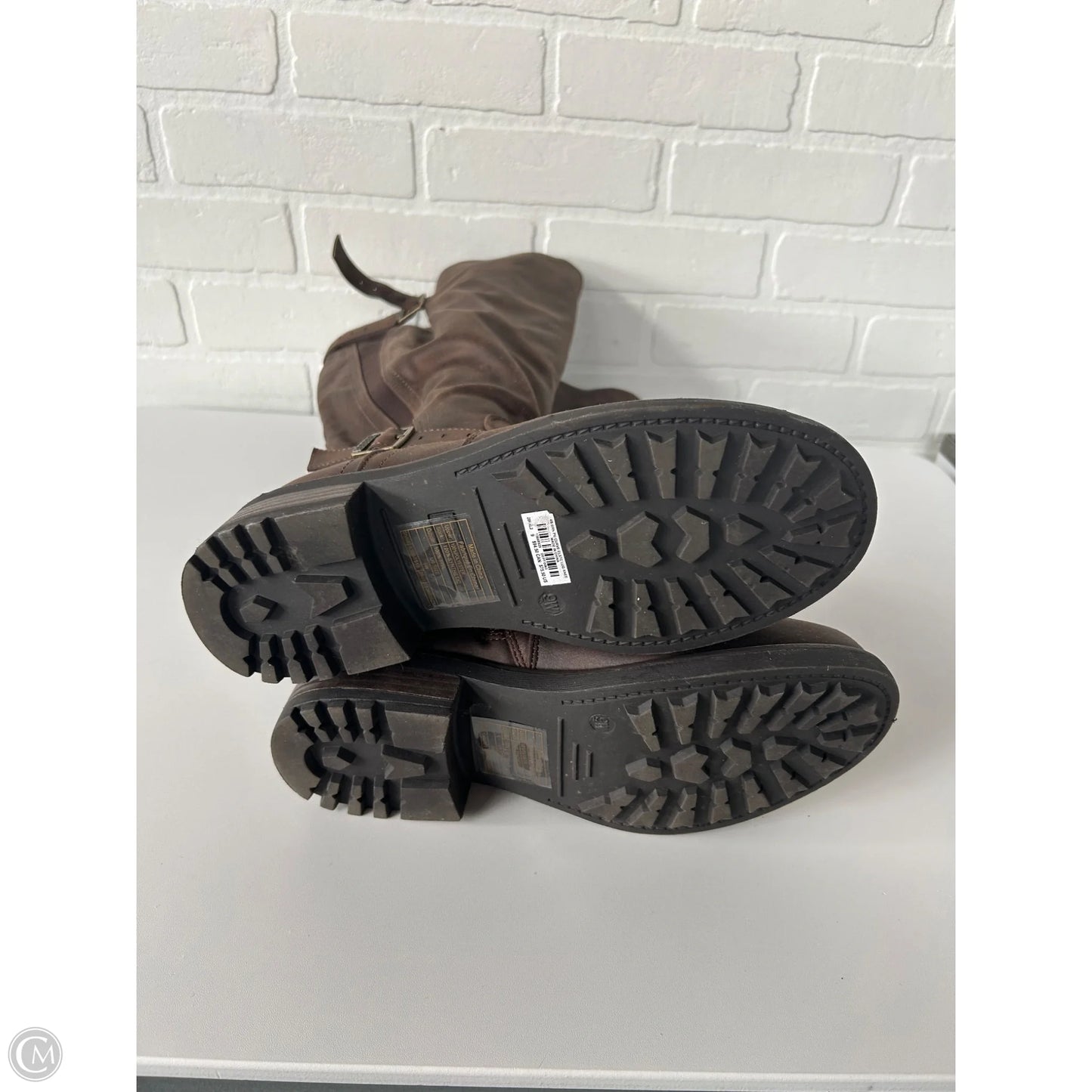 Boots Knee Flats By Torrid In Brown, Size: 9