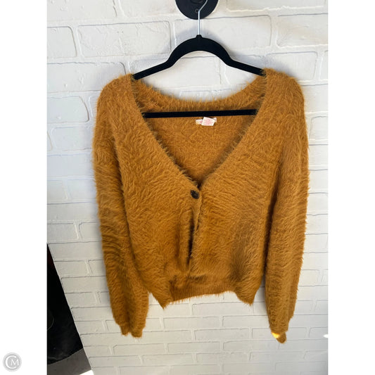 Sweater Cardigan By Clothes Mentor In Yellow, Size: M