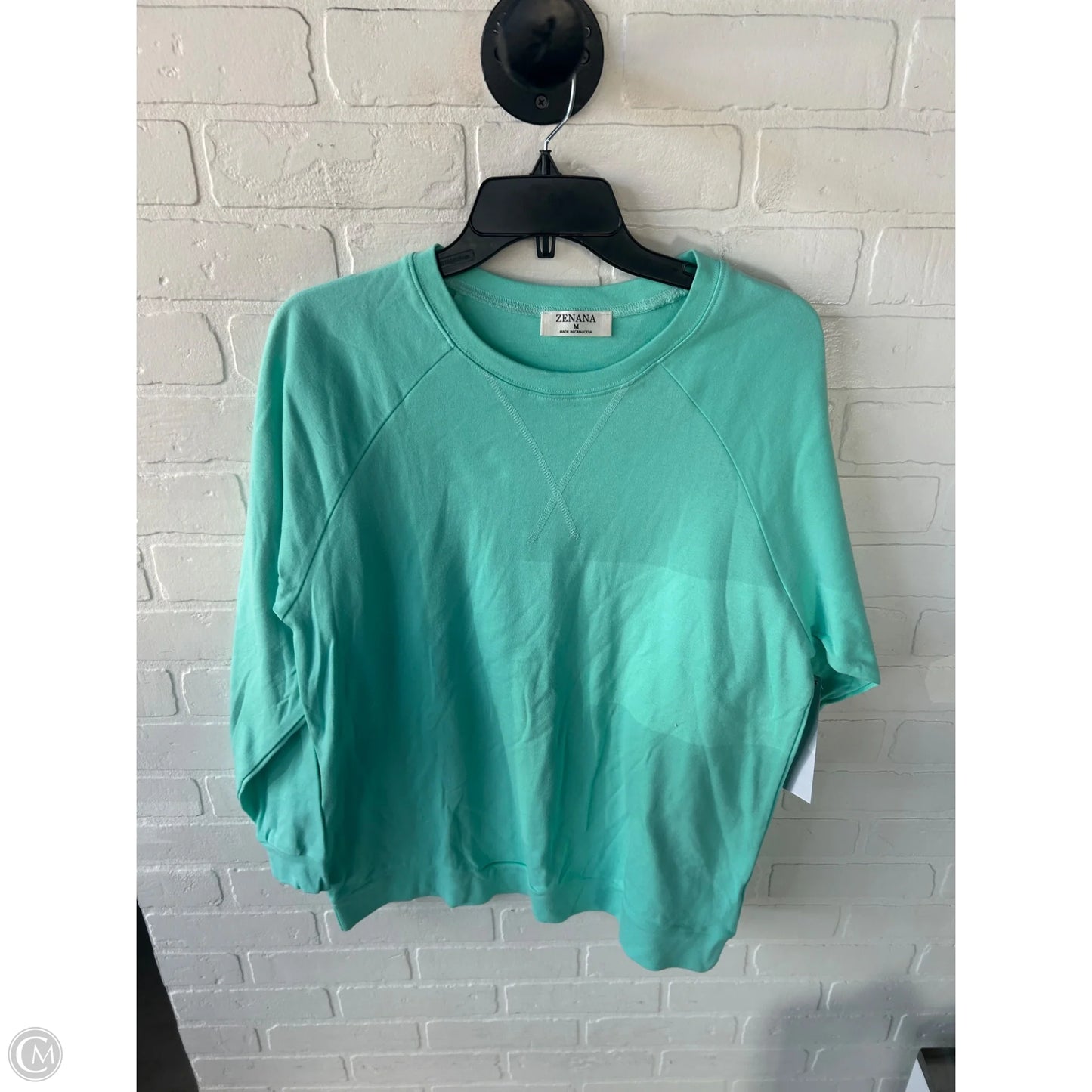 Sweatshirt Crewneck By Zenana In Green, Size: M