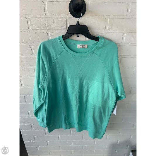 Sweatshirt Crewneck By Zenana In Green, Size: M
