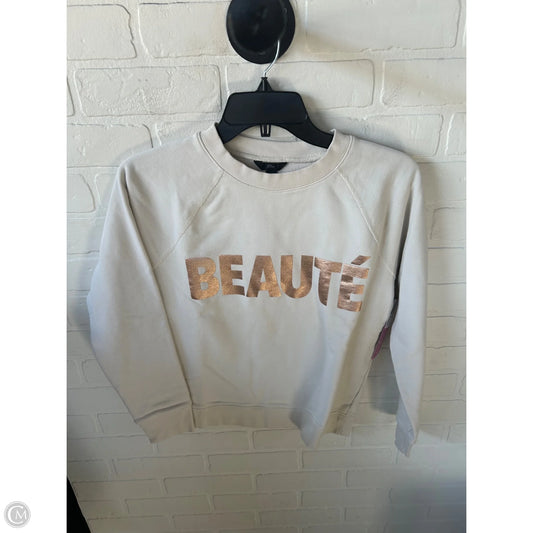 Sweatshirt Crewneck By J. Crew In Cream, Size: Xs