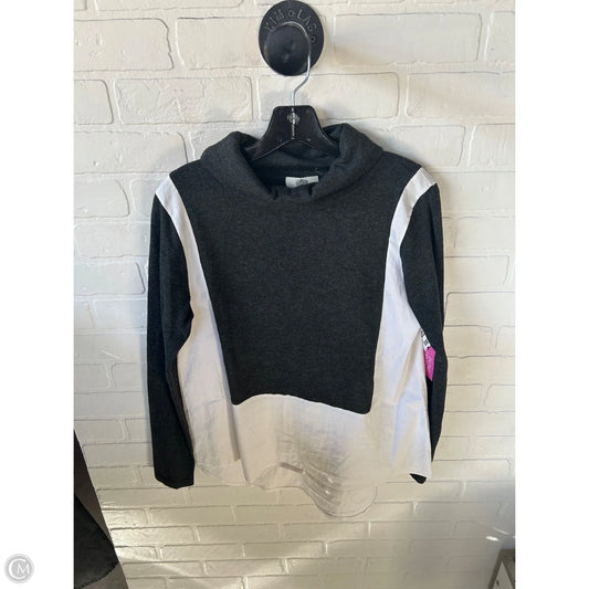 Top Long Sleeve By Clothes Mentor In Cream & Grey, Size: M