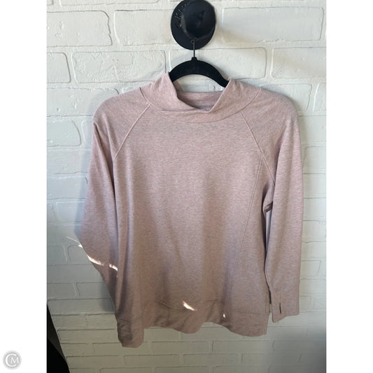 Athletic Top Long Sleeve Collar By Christopher And Banks In Pink, Size: Sp