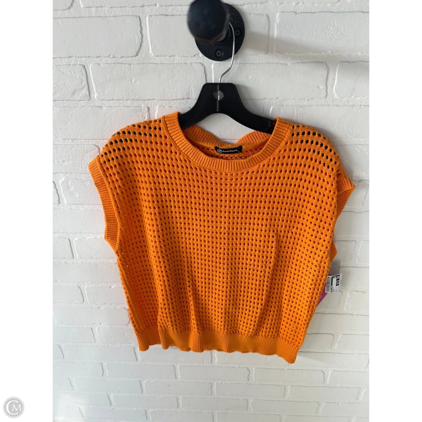 Sweater Short Sleeve By Prettygarden In Orange, Size: S