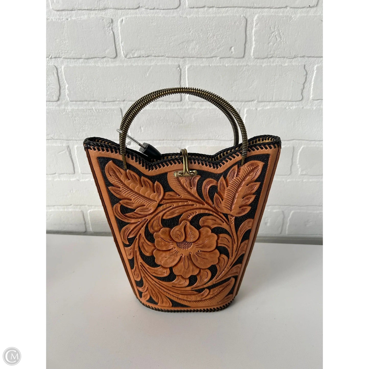 Handbag Leather By Clothes Mentor, Size: Small