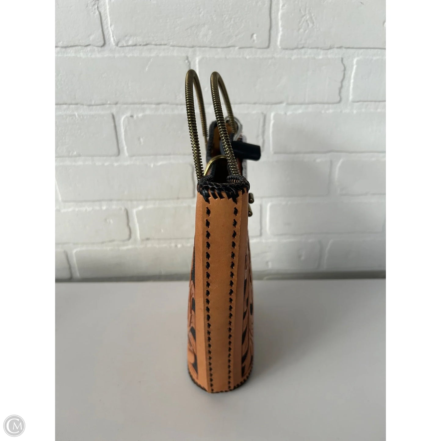 Handbag Leather By Clothes Mentor, Size: Small