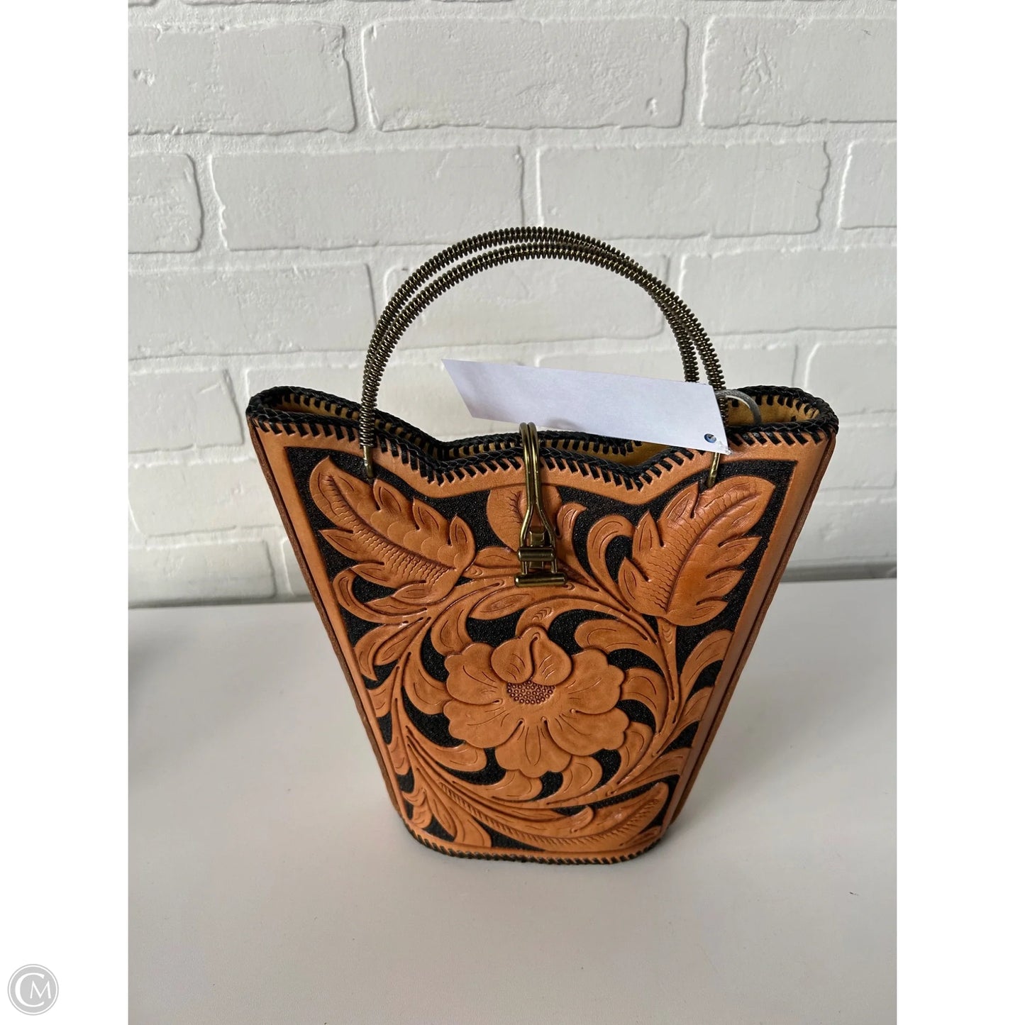 Handbag Leather By Clothes Mentor, Size: Small