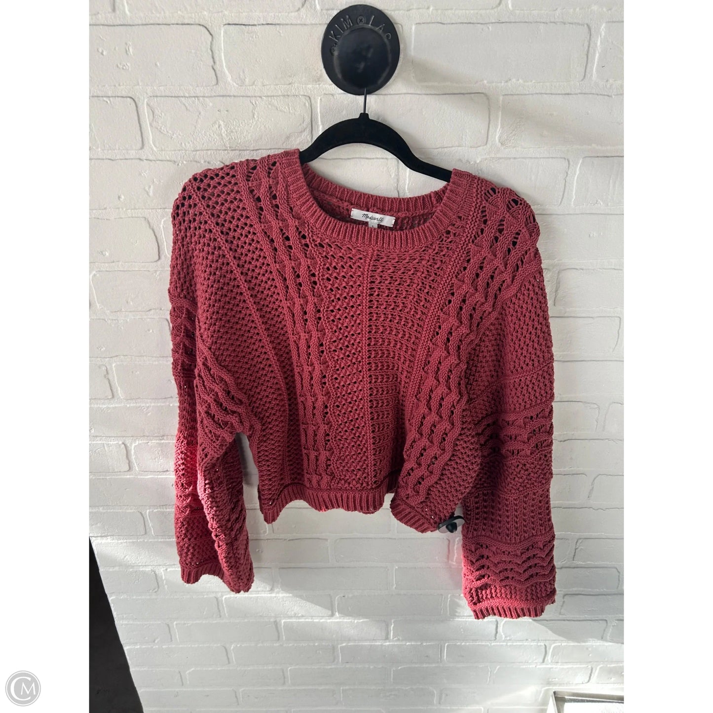 Sweater By Madewell In Maroon, Size: L