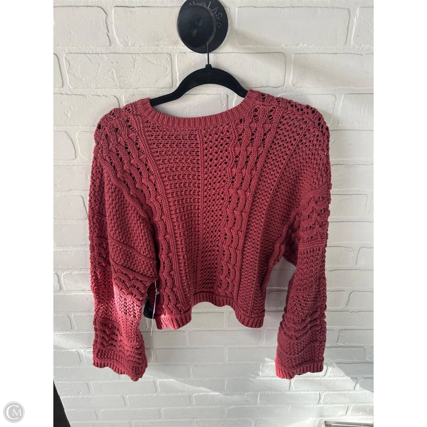 Sweater By Madewell In Maroon, Size: L