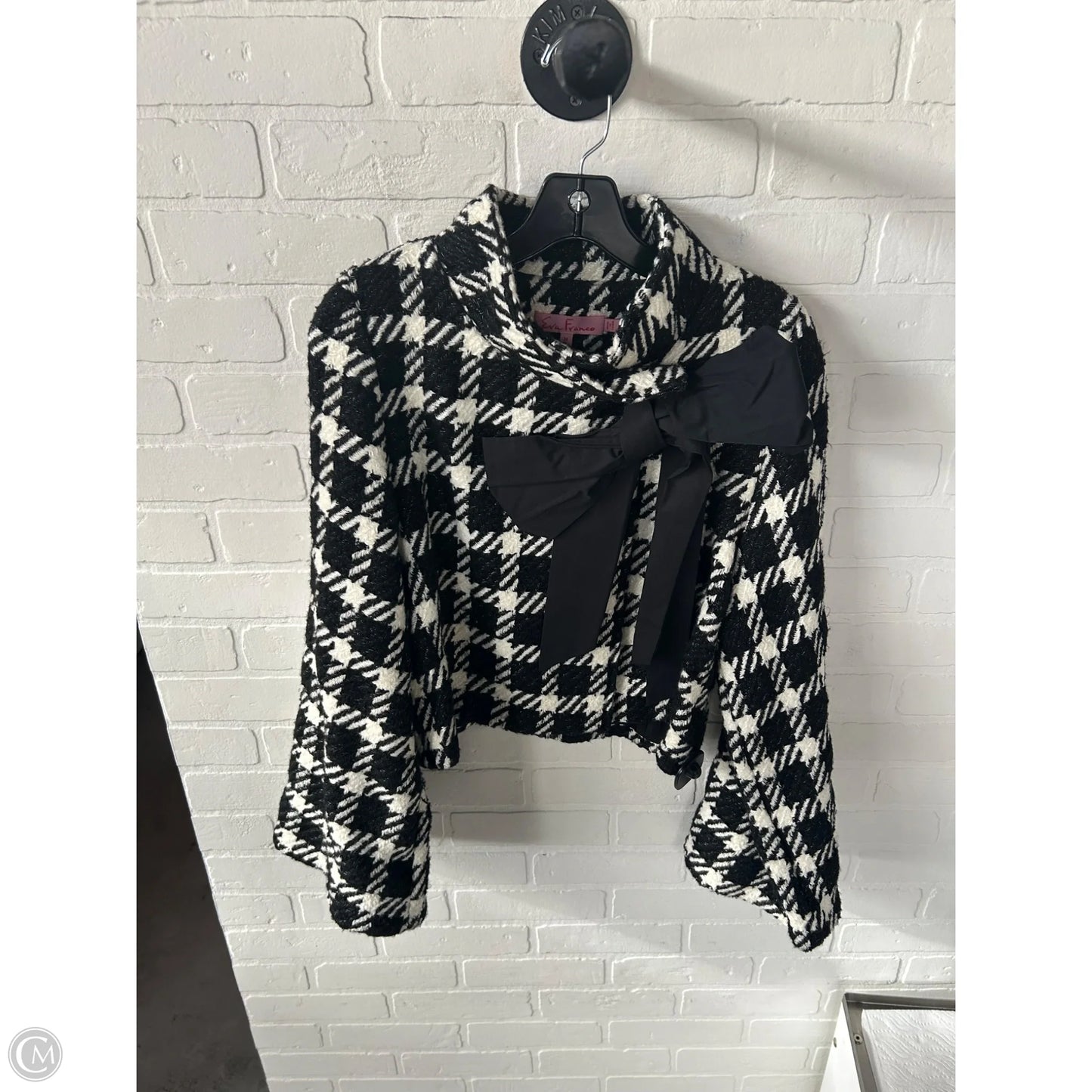 Coat Other By Eva Franco In Black & White, Size: M