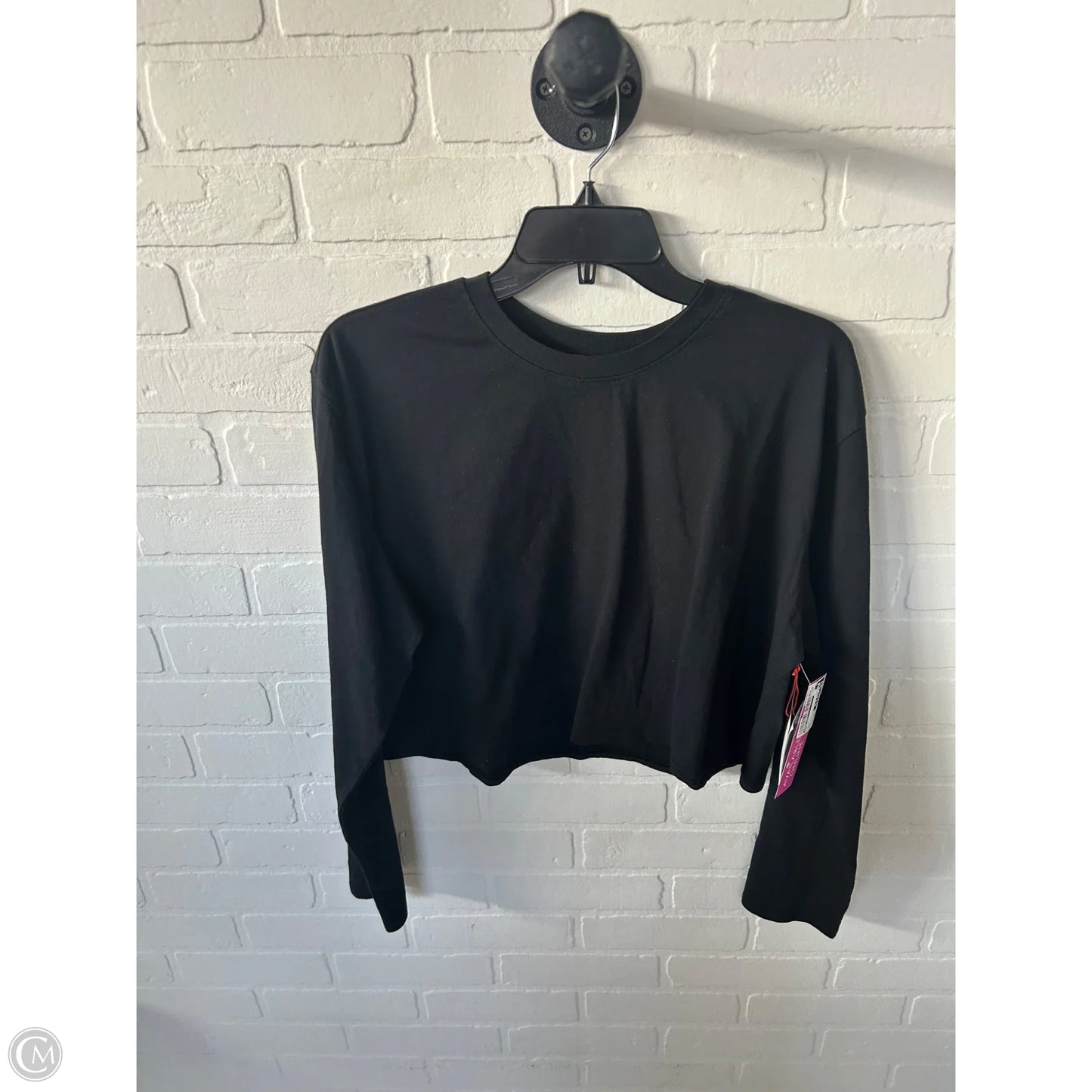 Top Long Sleeve By Open Edit In Black, Size: L