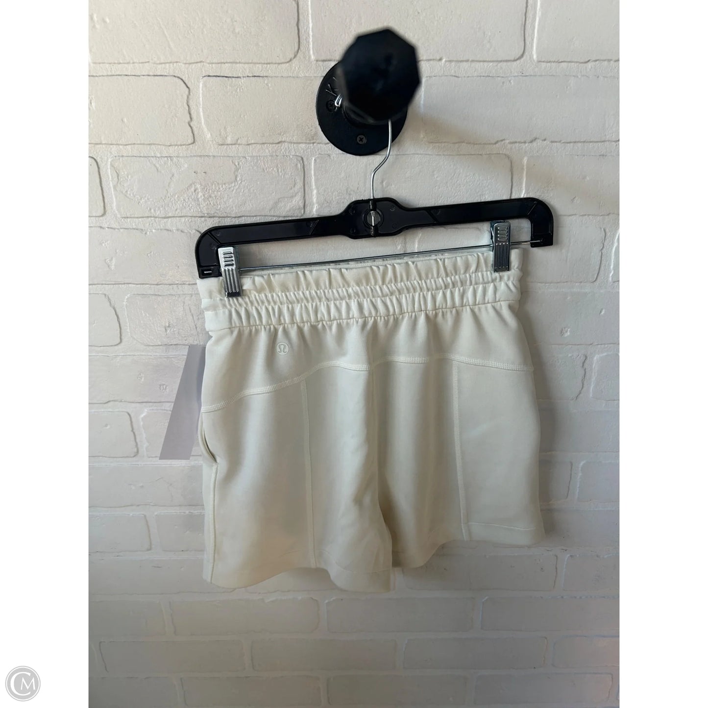 Athletic Shorts By Lululemon In Cream, Size: 2