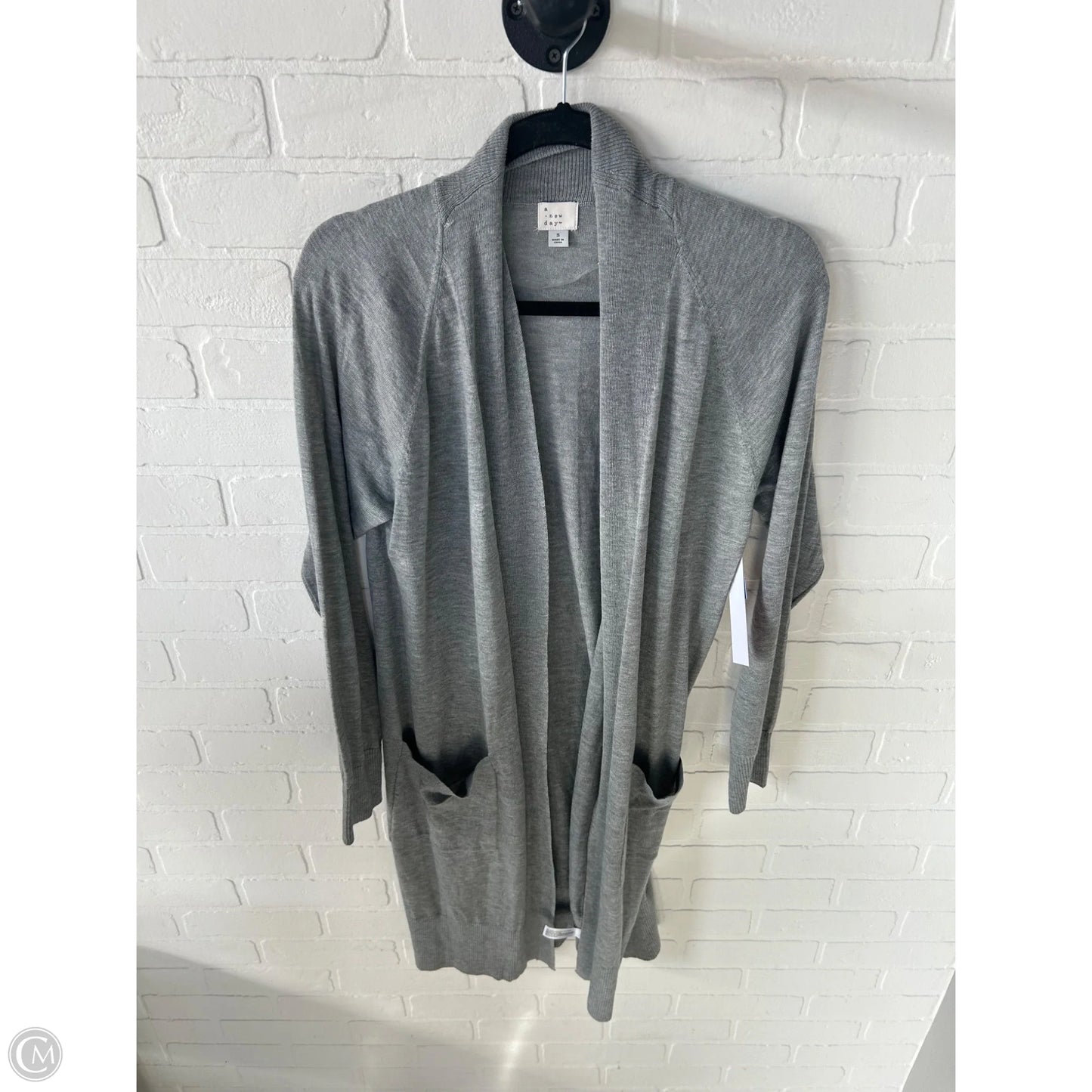 Sweater Cardigan By A New Day In Grey, Size: S