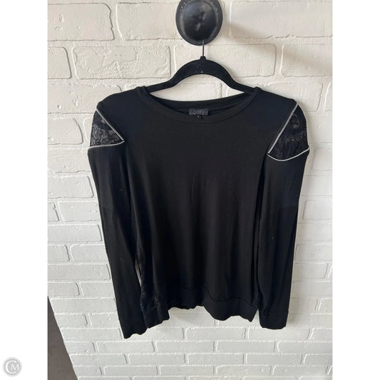 Top Long Sleeve By Cmb In Black, Size: S