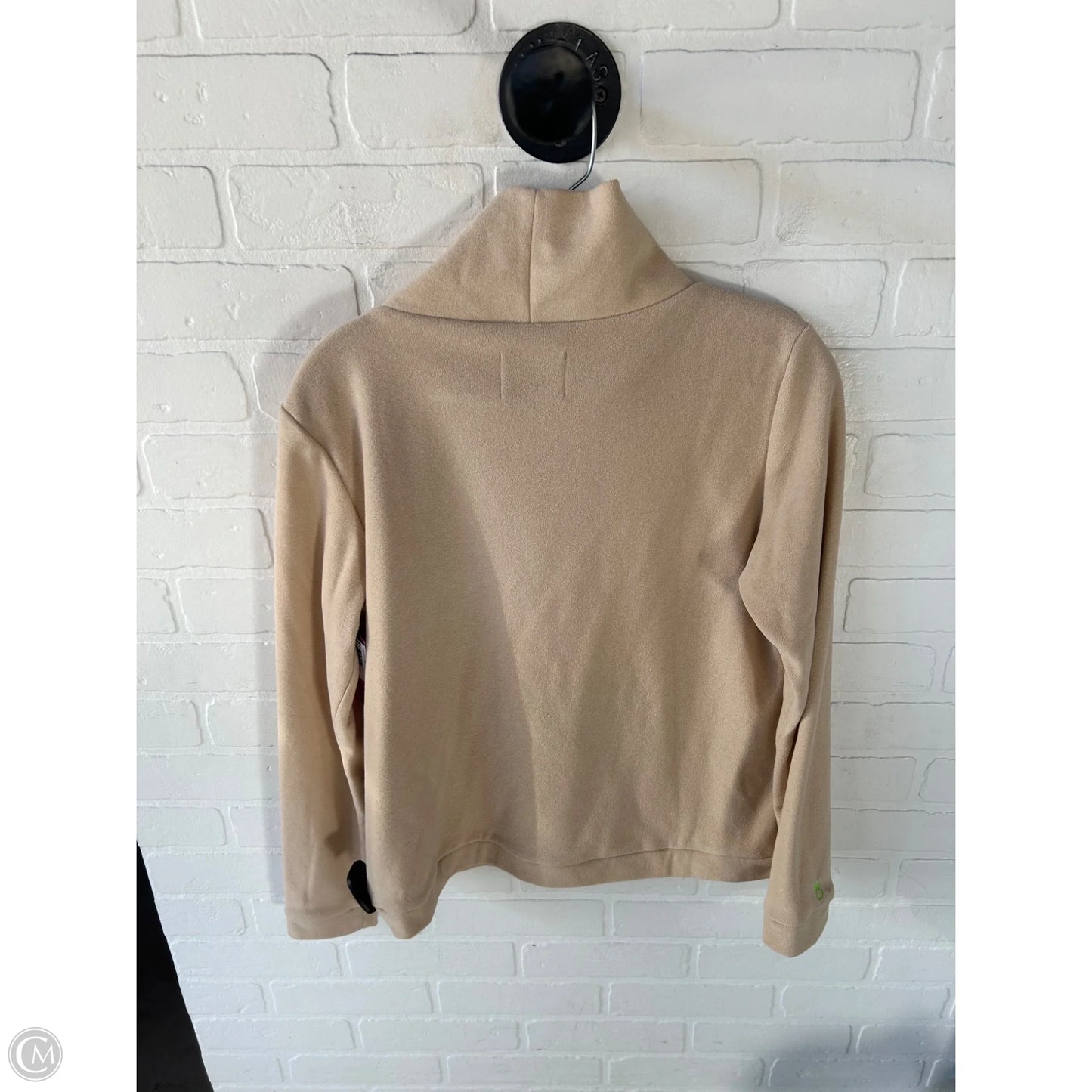 Top Long Sleeve By Cmb In Tan, Size: M