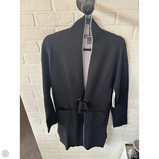 Sweater Cardigan By Ellen Tracy In Black, Size: M