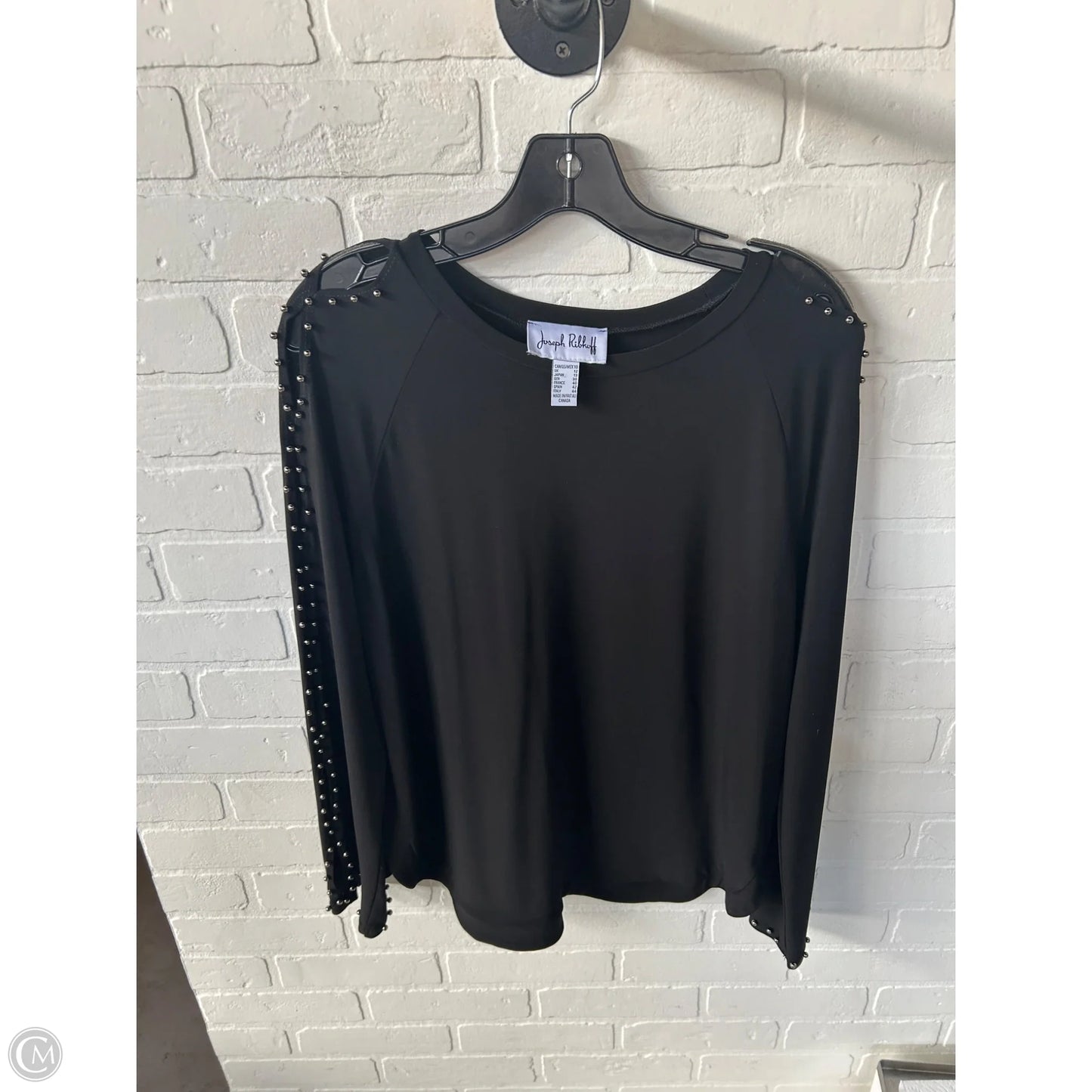Top Long Sleeve By Joseph Ribkoff In Black, Size: M