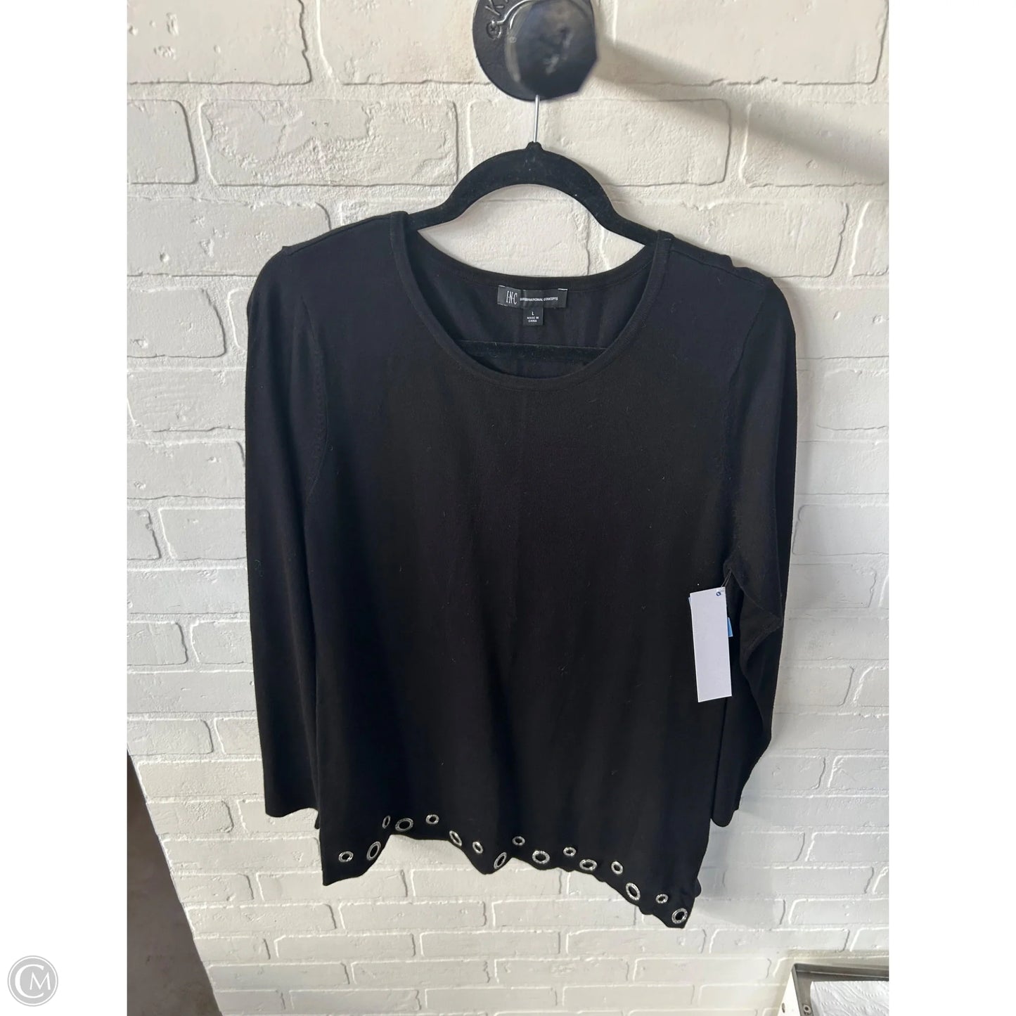 Sweater By Inc In Black, Size: L