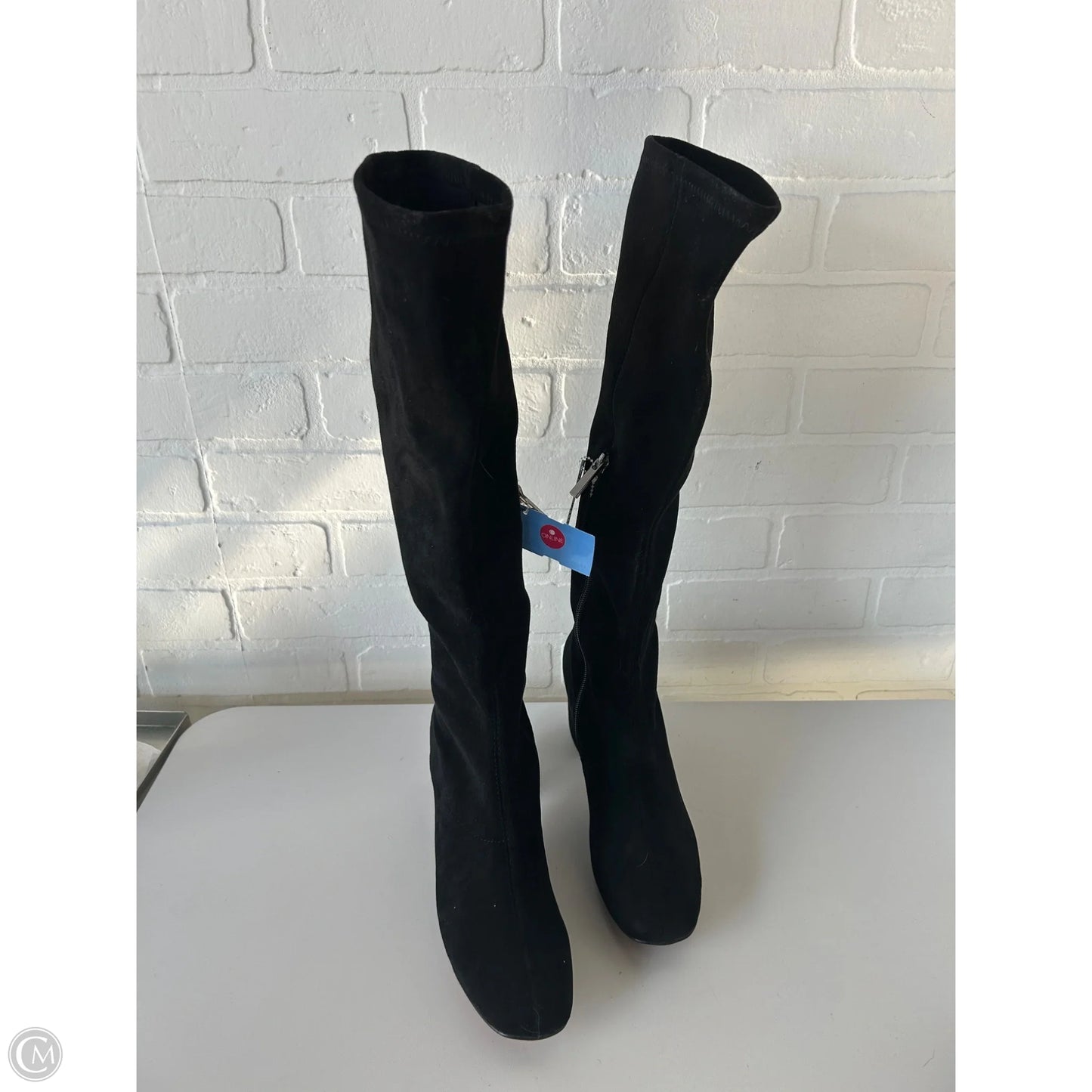 Boots Knee Heels By Cma In Black, Size: 8.5