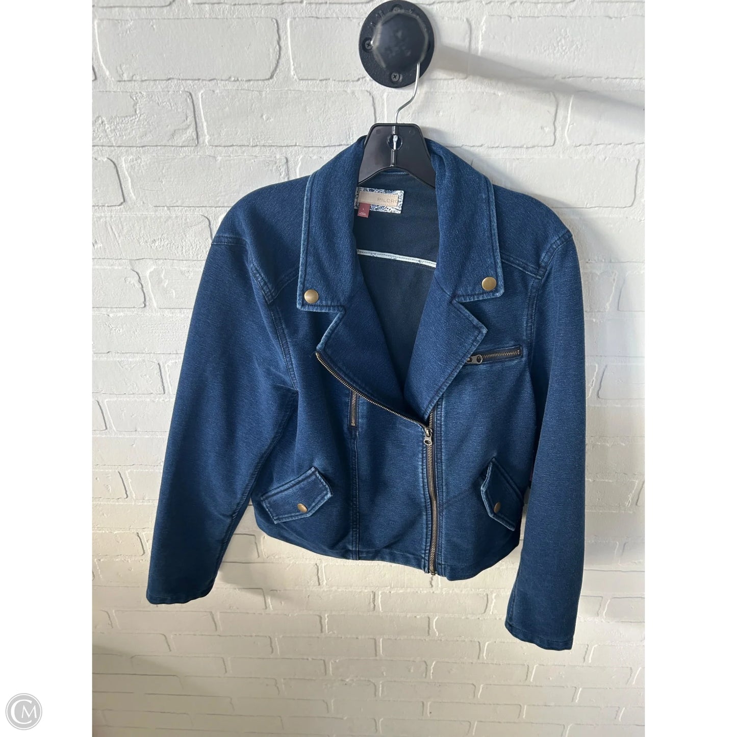 Jacket Denim By Pilcro In Blue Denim, Size: L