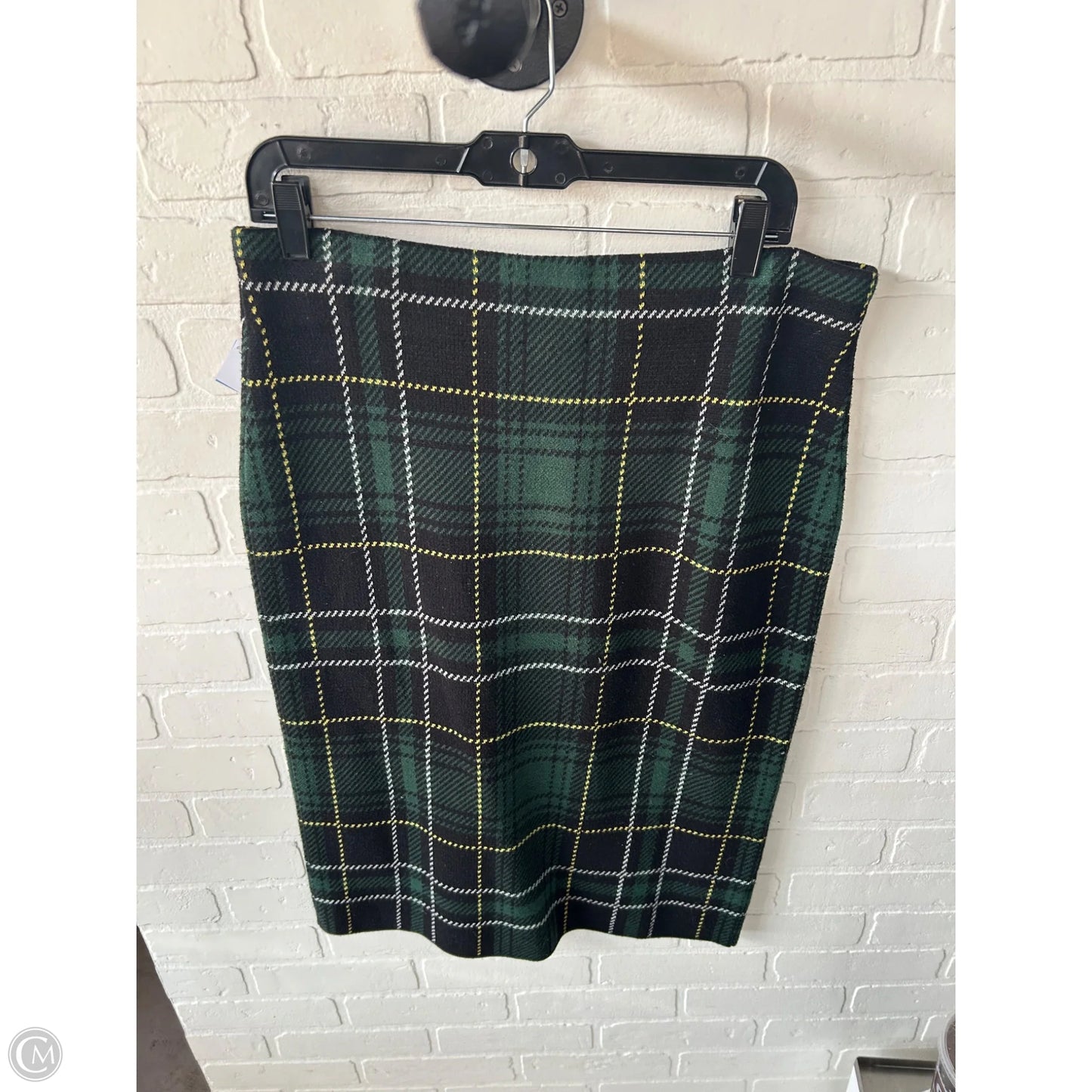 Skirt Midi By Ann Taylor In Black & Green, Size: 12