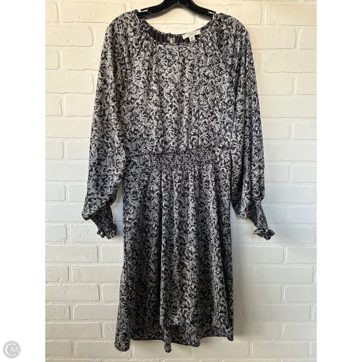 Dress Work By H For Halston In Black & Grey, Size: M