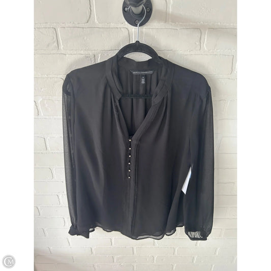 Top Long Sleeve By White House Black Market In Black, Size: 1x