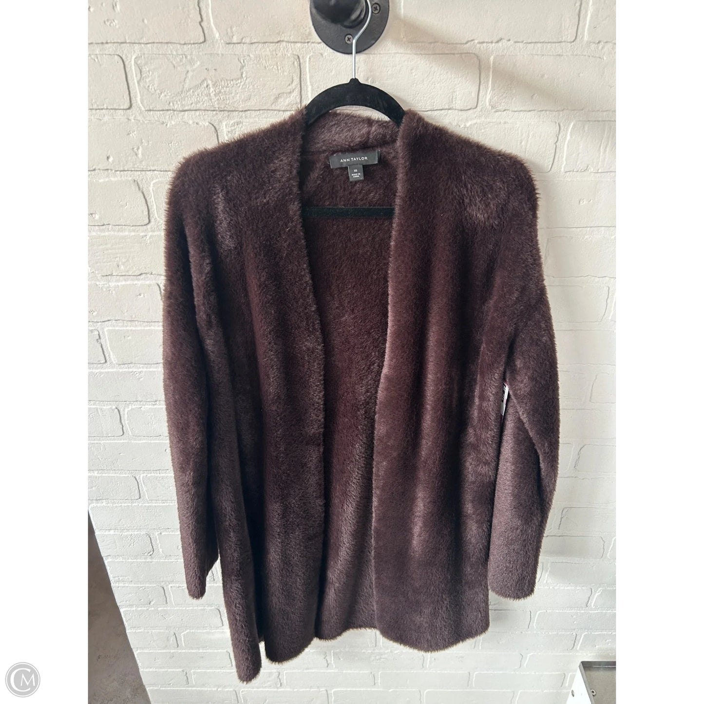 Sweater Cardigan By Ann Taylor In Brown, Size: Xs