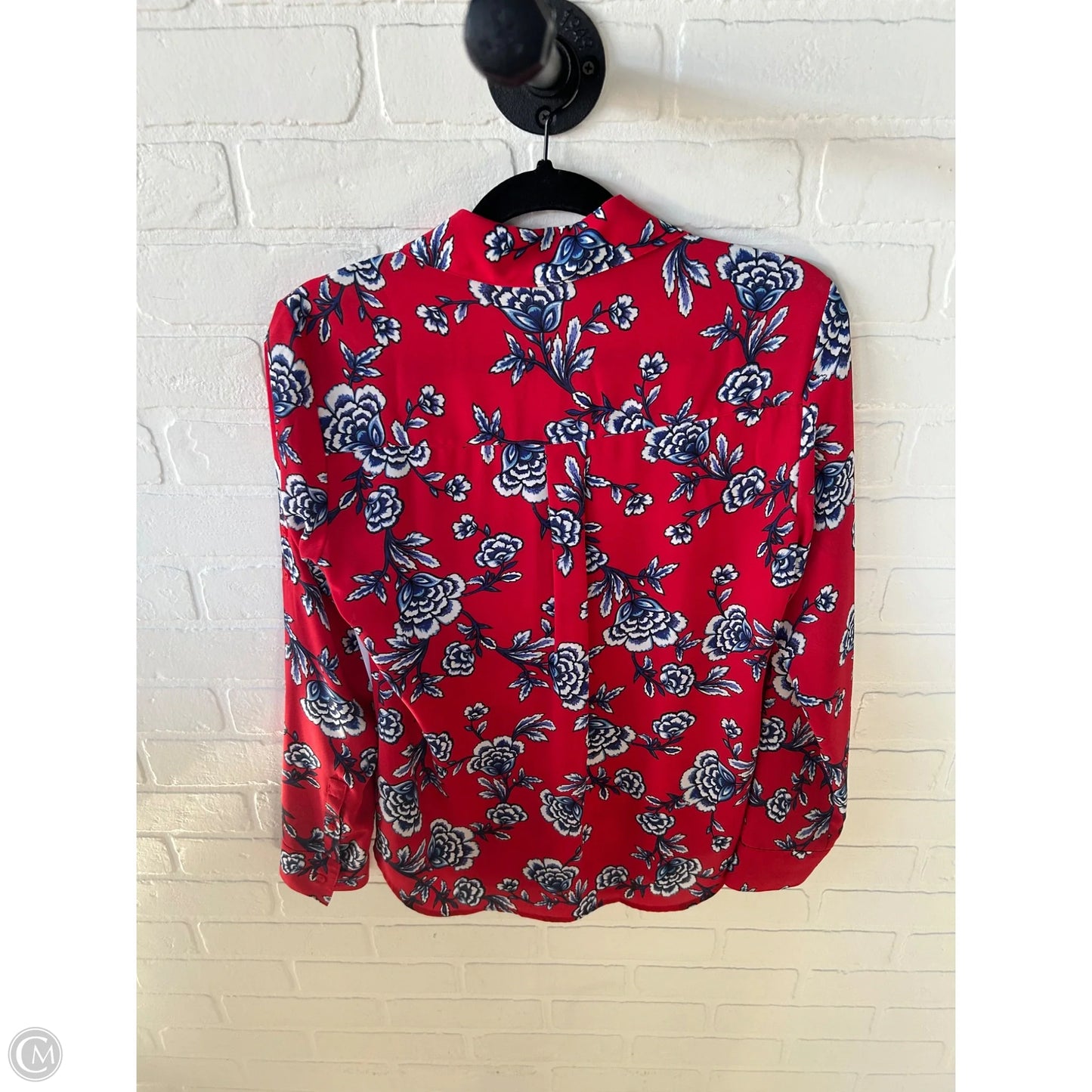 Top Long Sleeve By Express In Red, Size: S
