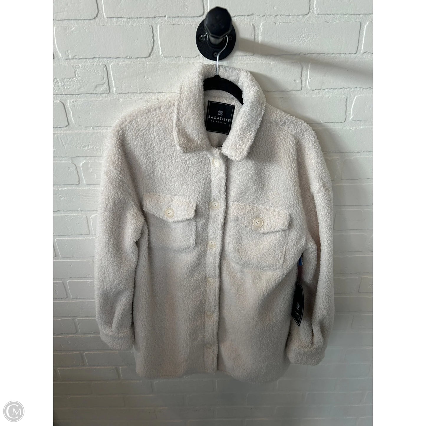 Jacket Shirt By Bagatelle In Cream, Size: S