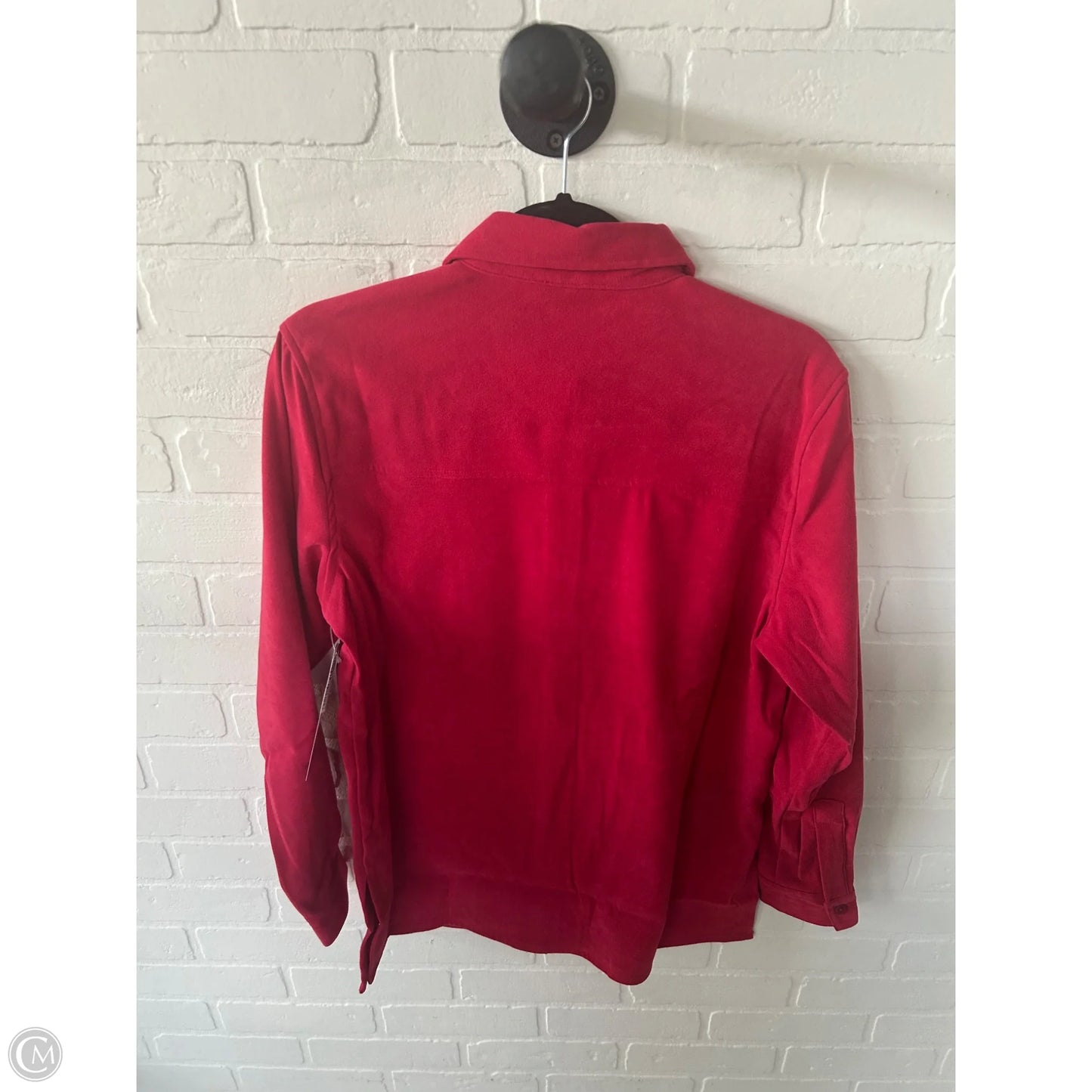 Top Long Sleeve By D&co. In Red, Size: Xs