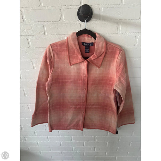 Jacket Shirt By Denim And Co Qvc In Orange, Size: Xs