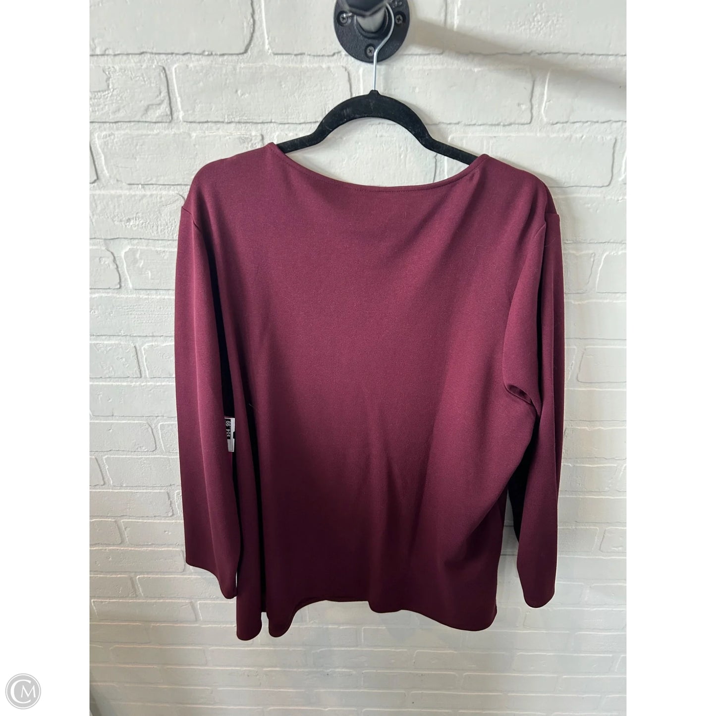 Top Long Sleeve By Chicos In Purple, Size: Xxl