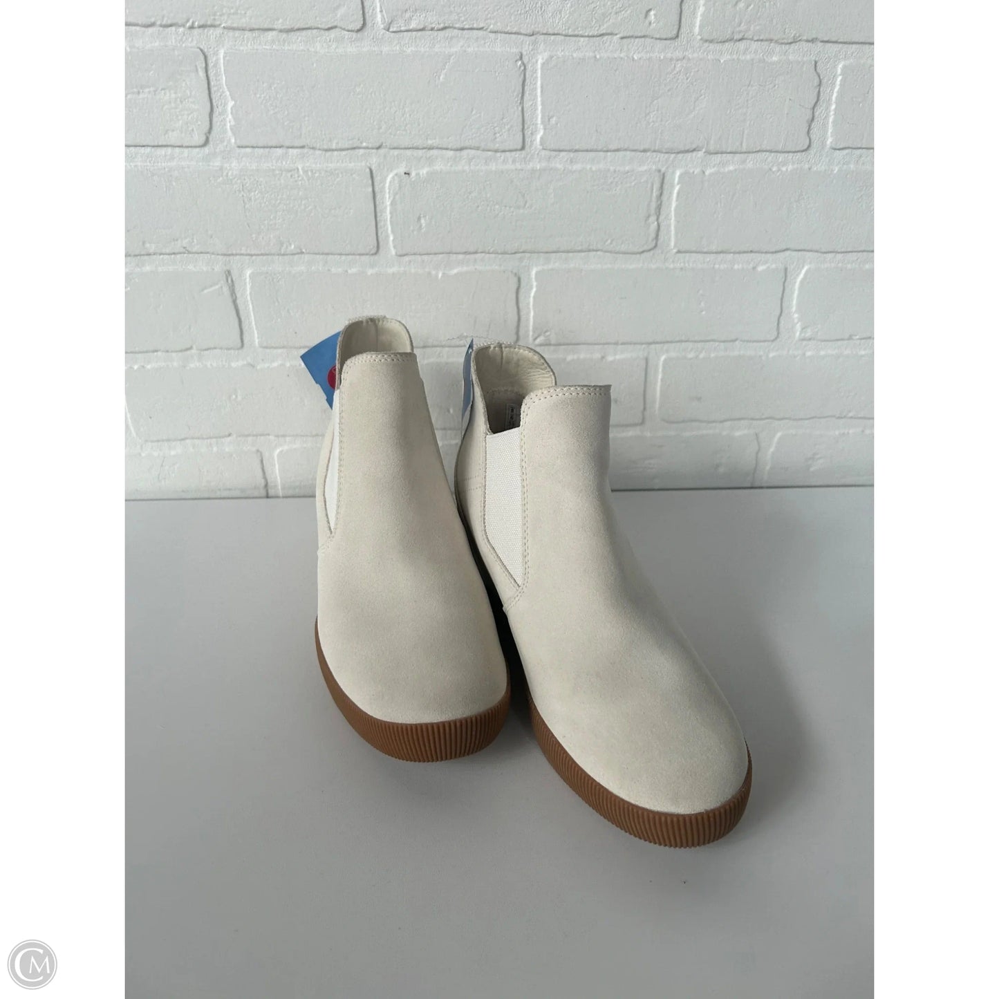 Boots Ankle Heels By Sorel In Cream, Size: 8