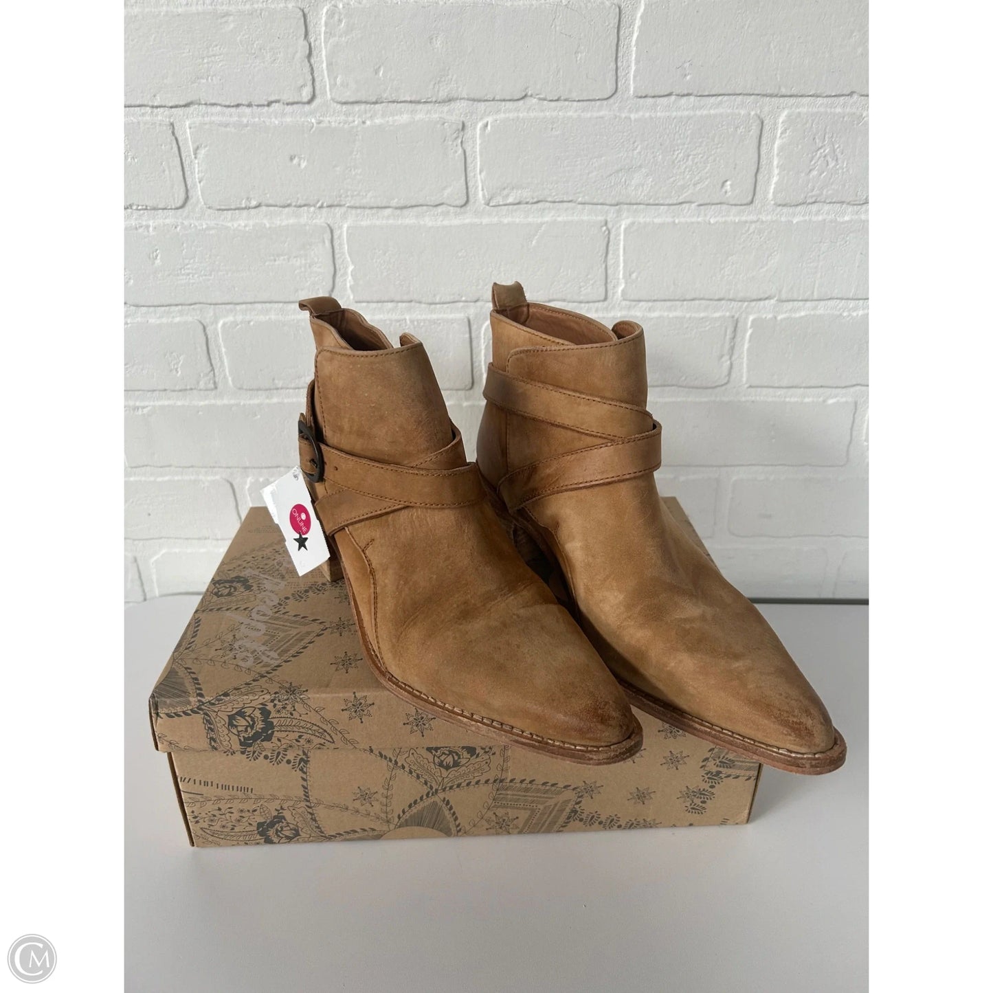 Boots Ankle Heels By Free People In Brown, Size: 8.5