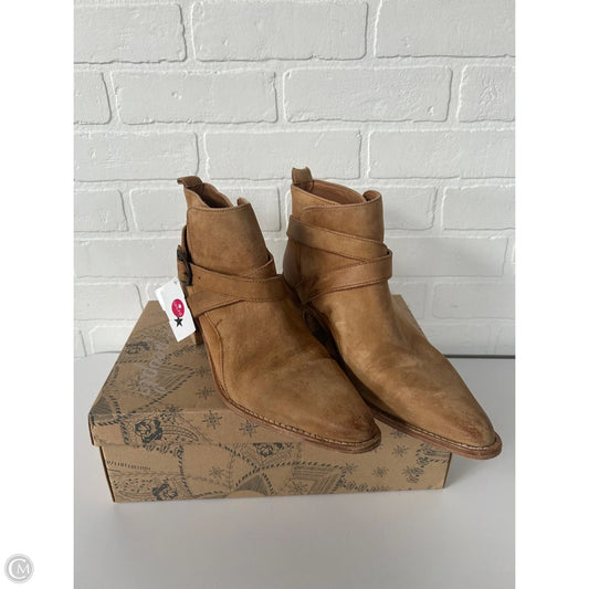 Boots Ankle Heels By Free People In Brown, Size: 8.5