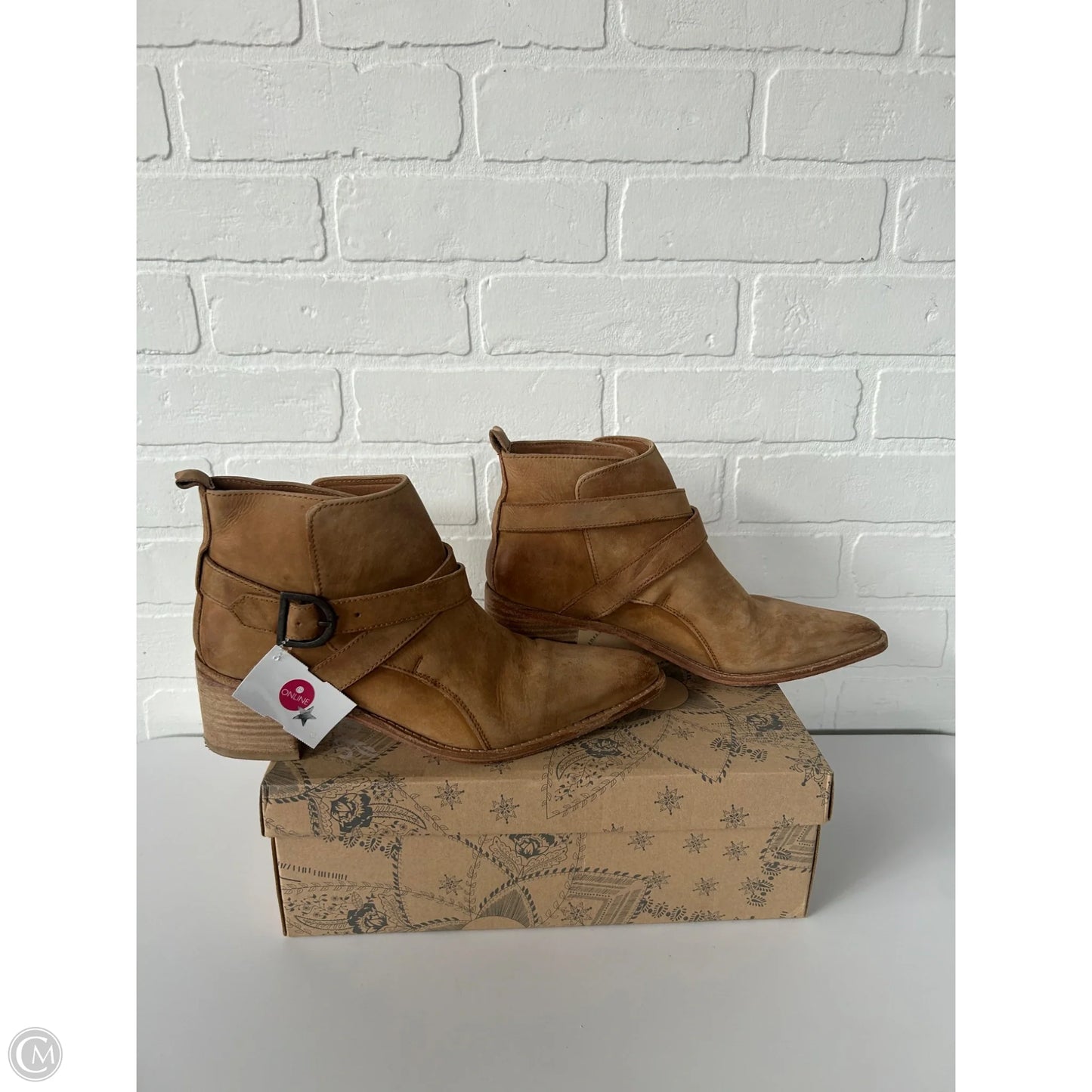 Boots Ankle Heels By Free People In Brown, Size: 8.5