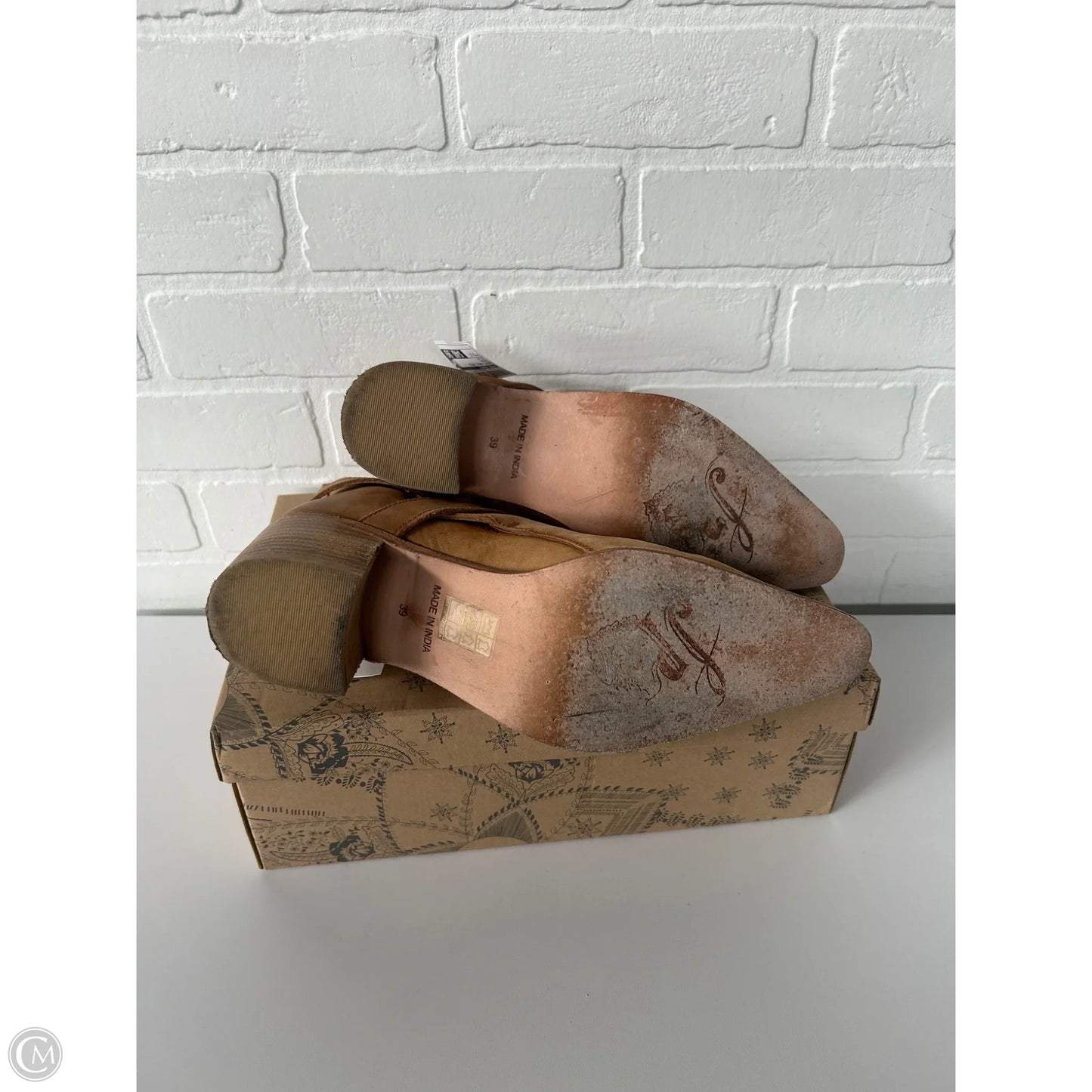 Boots Ankle Heels By Free People In Brown, Size: 8.5