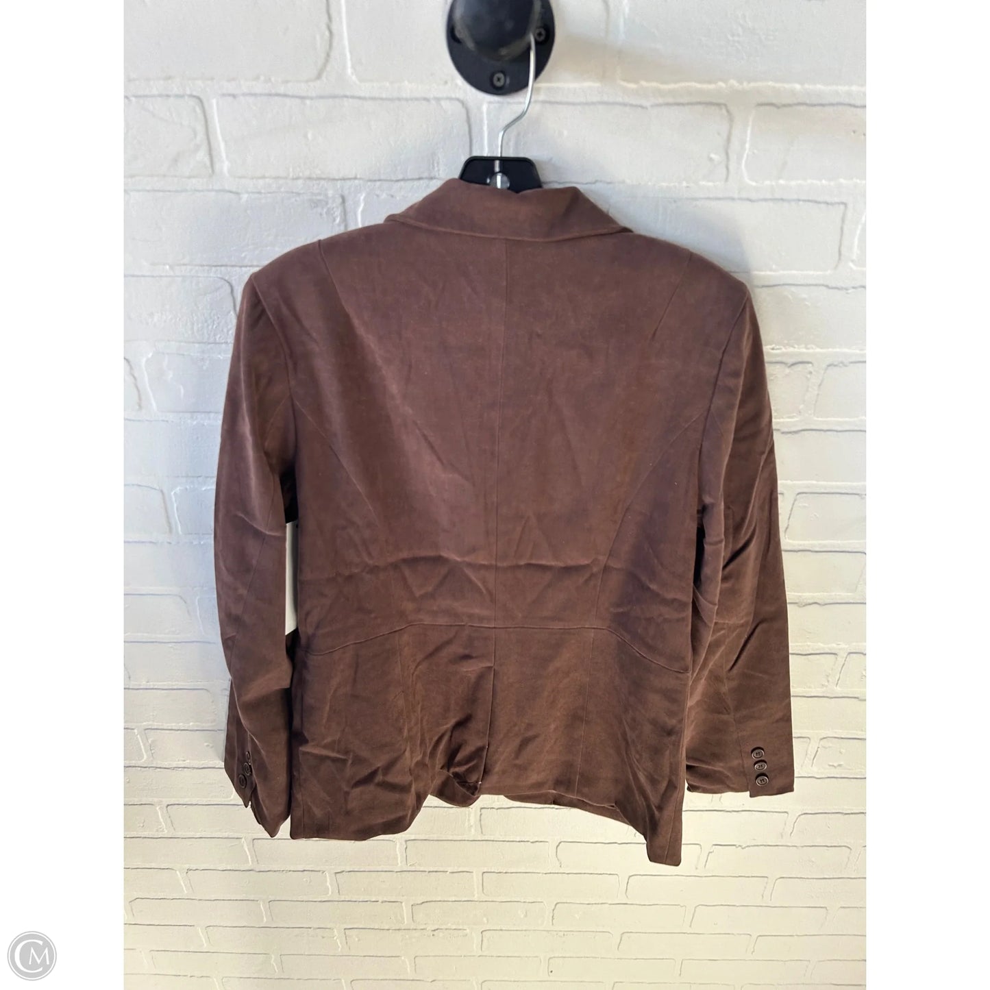 Blazer By Denim And Co Qvc In Brown, Size: S