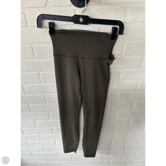 Athletic Leggings By Lululemon In Green, Size: 2