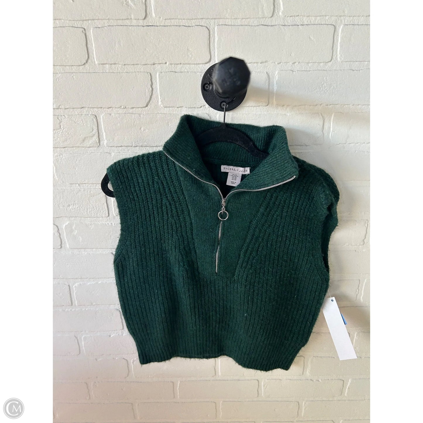 Vest Sweater By Sincerely Jules In Green, Size: Xs