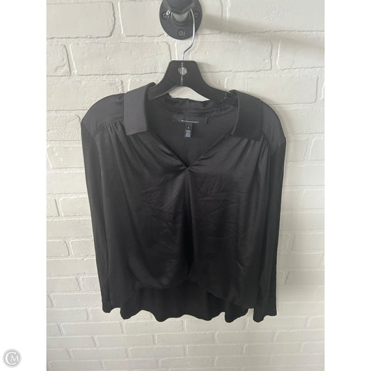 Top Long Sleeve By White House Black Market In Black, Size: L