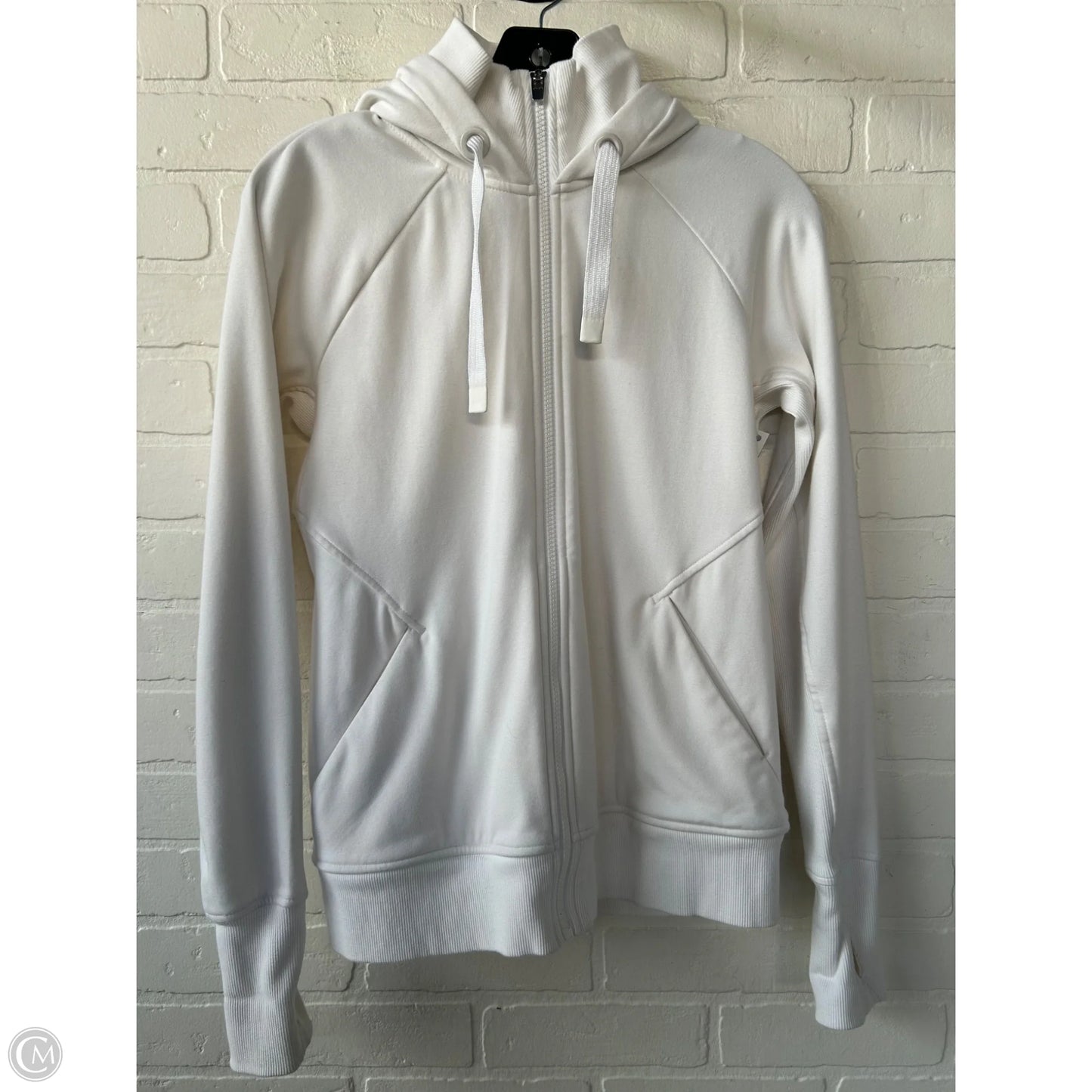 Athletic Sweatshirt Hoodie By Athleta In White, Size: S