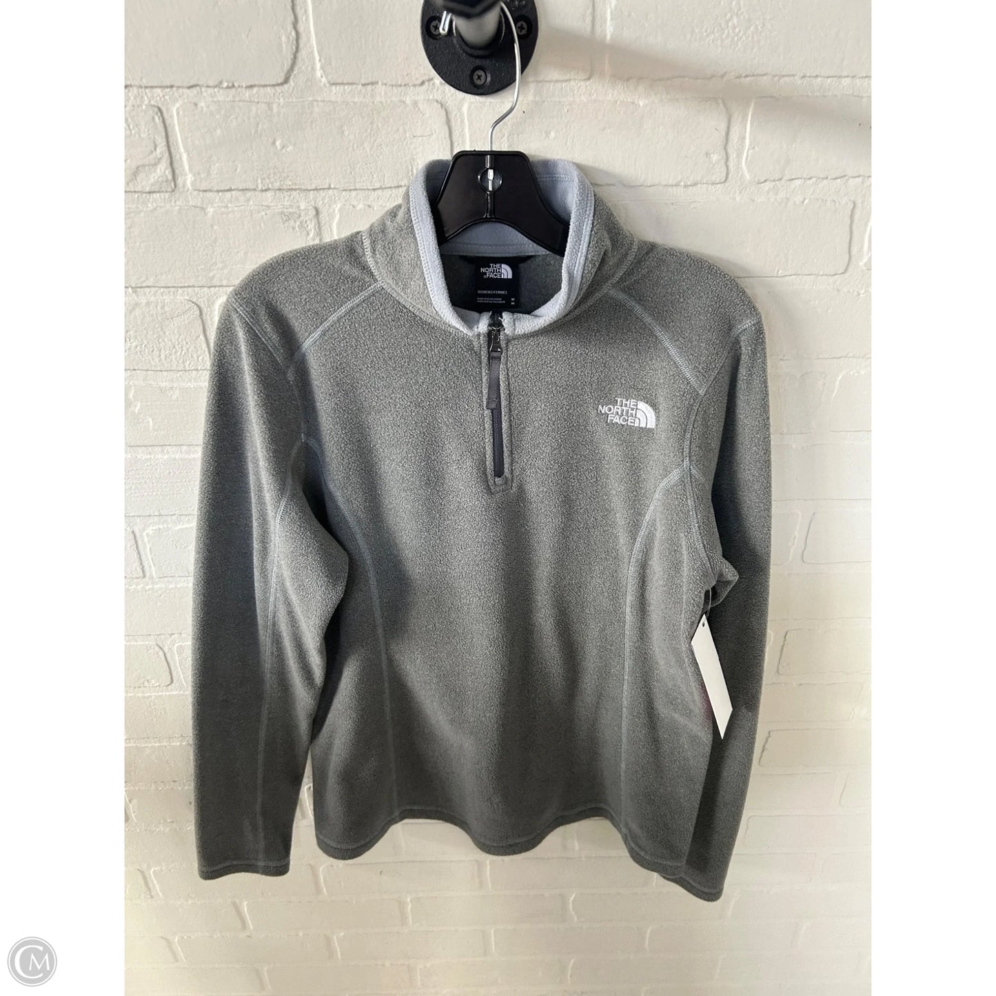 Top Long Sleeve By The North Face In Grey, Size: M