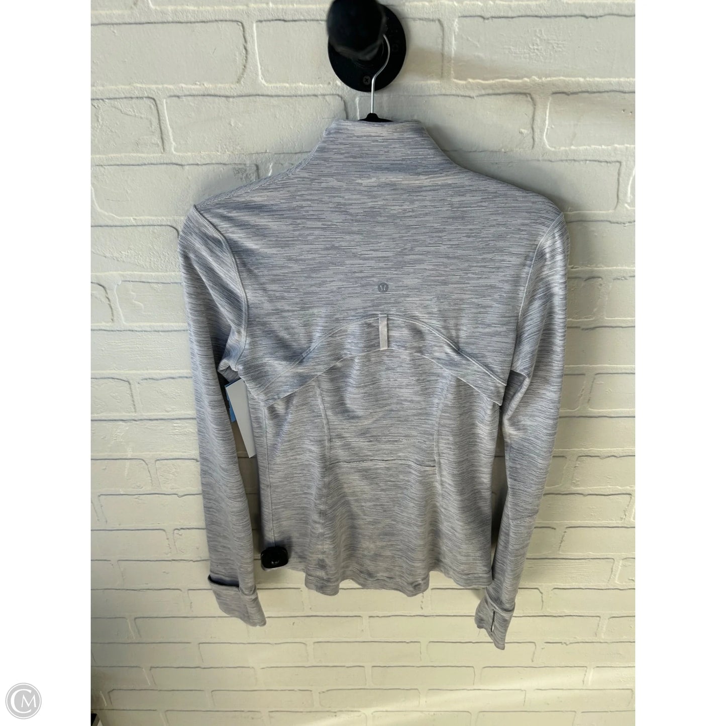 Athletic Jacket By Lululemon In Grey, Size: S
