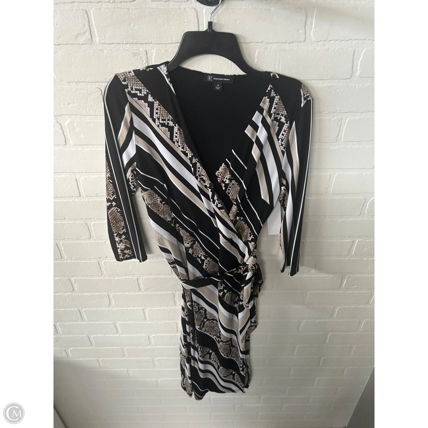 Dress Work By Inc In Black & White, Size: M