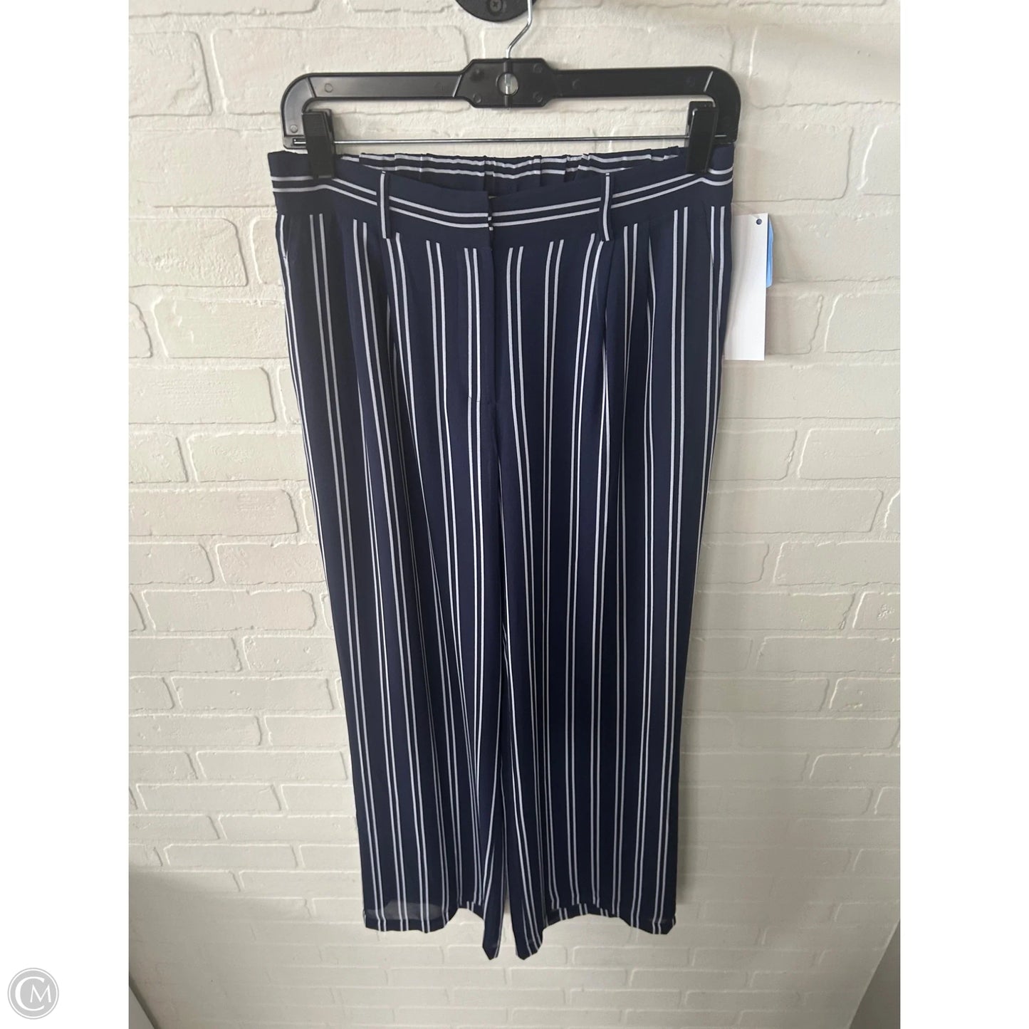Pants Wide Leg By Michael By Michael Kors In Blue & White, Size: 8